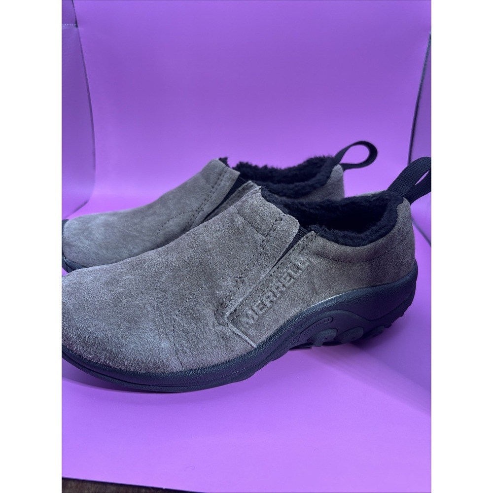 Merrell Womens Jungle Moc Slip On Brown Suede Hiking Shoes Size 5.5. - Picture 3 of 6